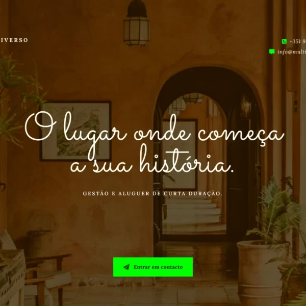 Multiverso Rental Website Modelo OMeuSite.PT